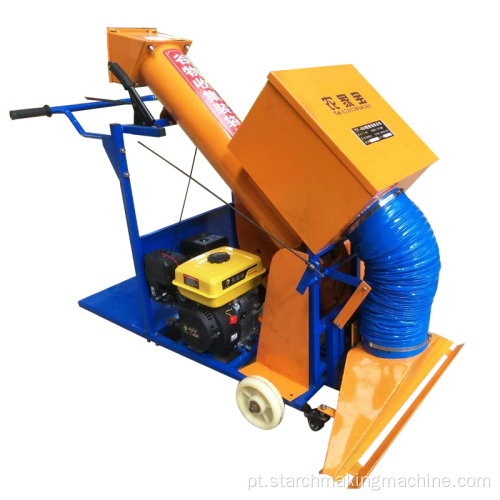 Máquina de recolha e ensacamento de grãos de arroz paddy